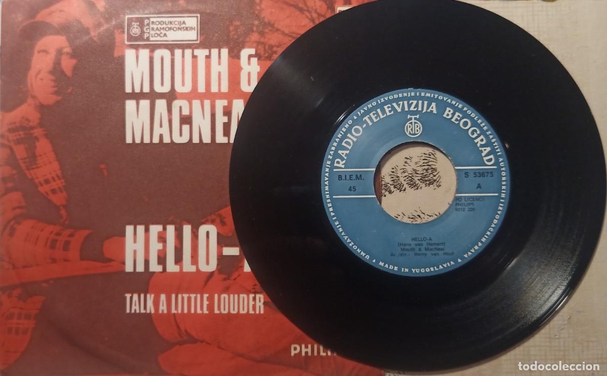 Discos de vinilo: Mouth & MacNeal. Hello-A. Vinilo single. Versi&oacute;n YUGOSLAVIA. - Foto 2