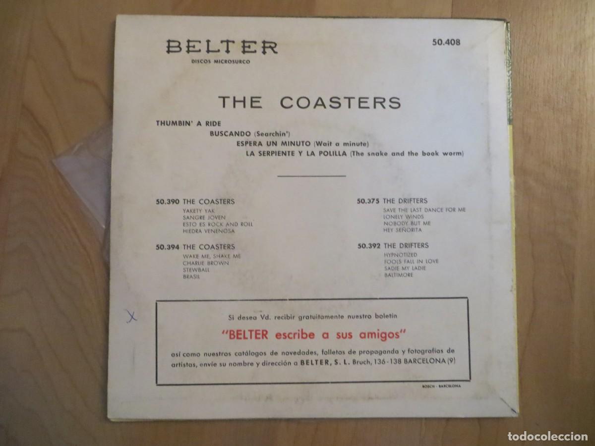 Discos de vinilo: The Coasters - Thumbin A Ride (7&rdquo;, EP) VINILO IMPECABLE !!!!! - Foto 2
