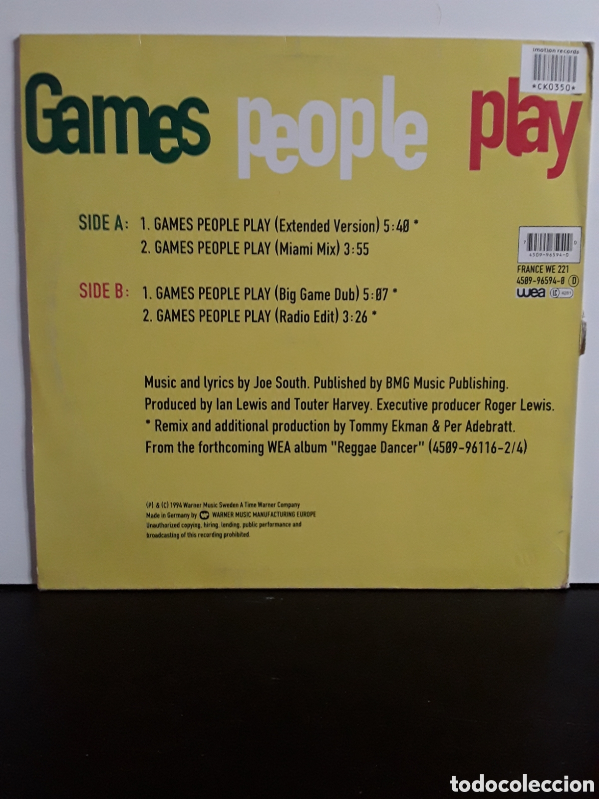 Discos de vinilo: Inner Circle &lrm;&ndash; Games People Play - Foto 2