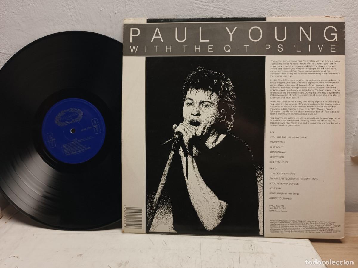 Discos de vinilo: Paul Young -Live (& The Q-Tips) LP, - Foto 2
