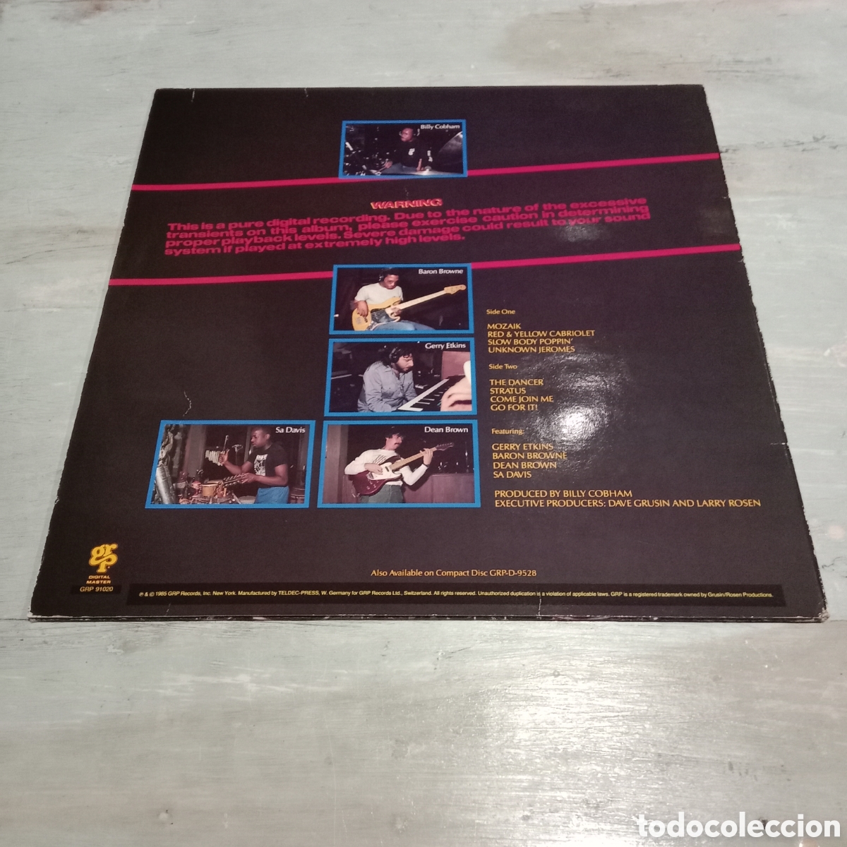 Discos de vinilo: BILLY COBHAM - WARNING - LP - Foto 2