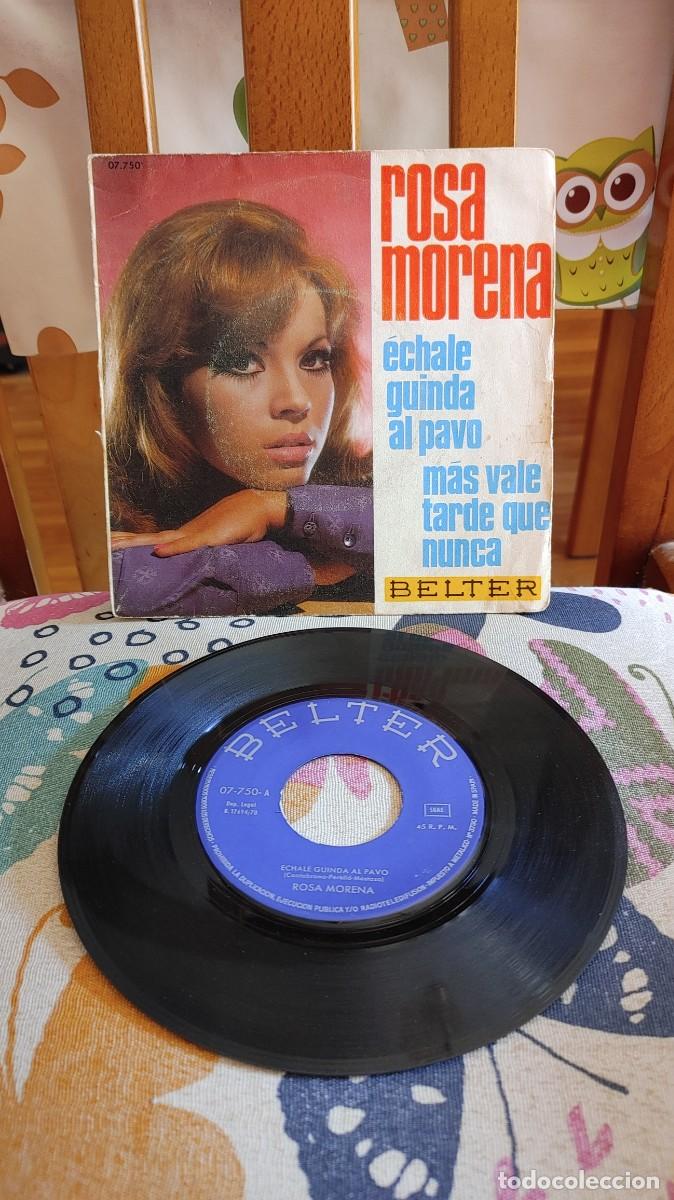 Discos de vinilo: ROSA MORENA-SINGLE ECHALE GUINDAS AL PAVO - Foto 1