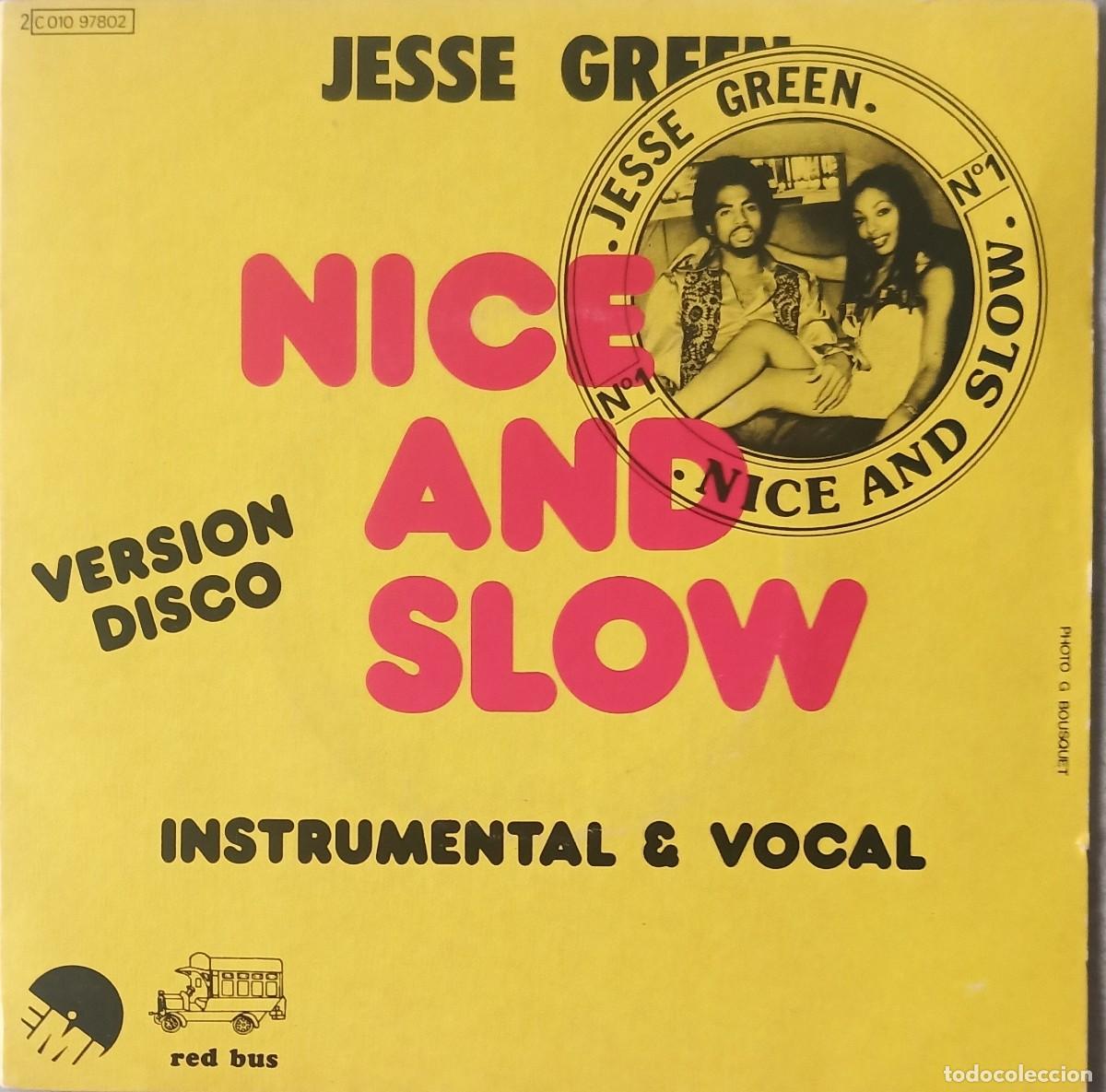 Discos de vinilo: Jesse Green. Nice and slow. Vinilo single. - Foto 1