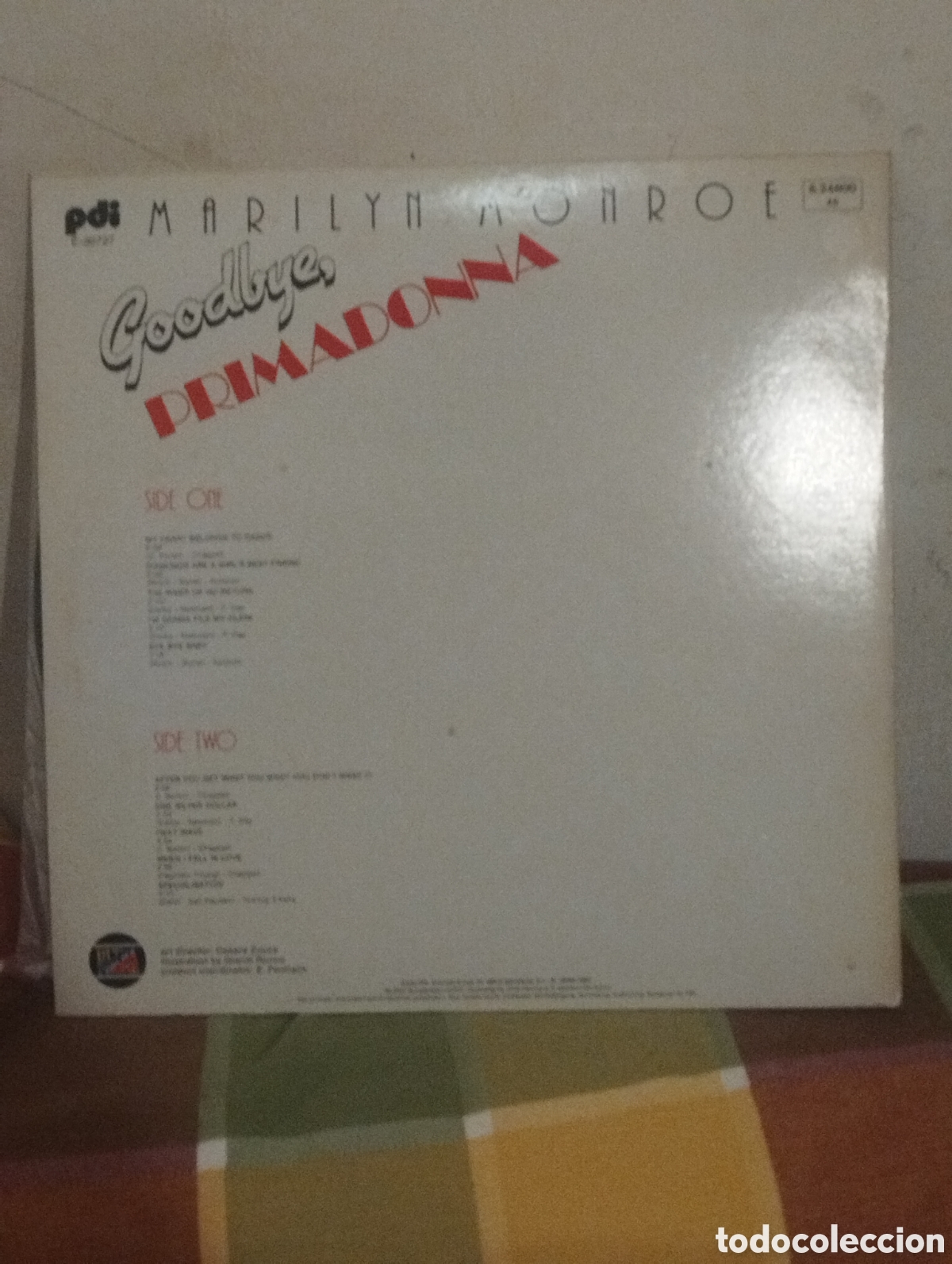 Discos de vinilo: LP MARILYN MONROE 1985 - Foto 2