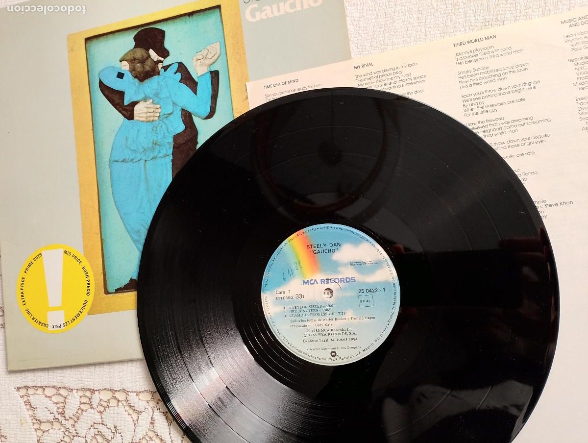 Discos de vinilo: Steely Dan &lrm;&ndash; Gaucho 1980 ed espa&ntilde;ola - Foto 2