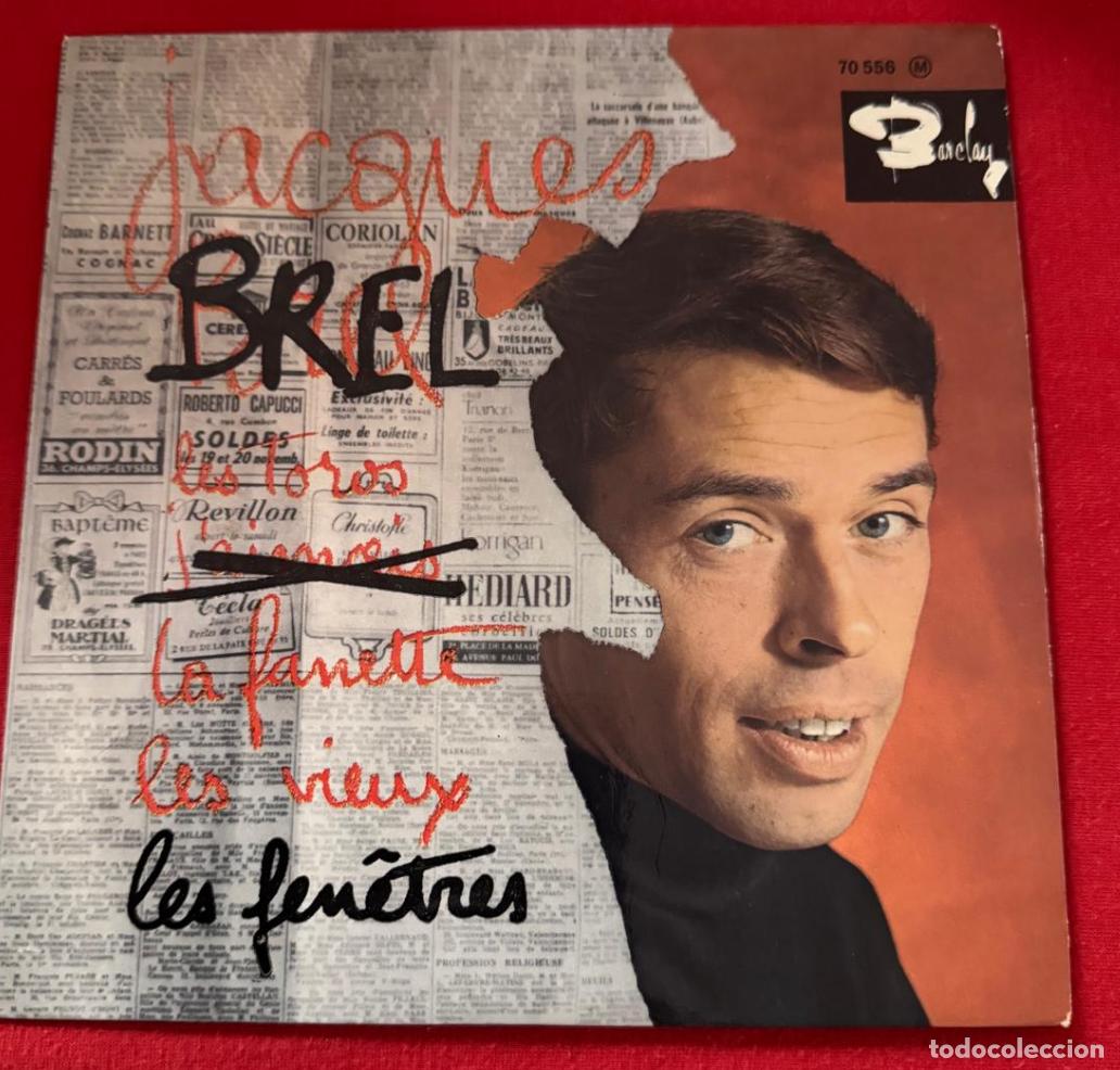 Discos de vinilo: Jacques Brel 45t Les toros EX EX single - Foto 1