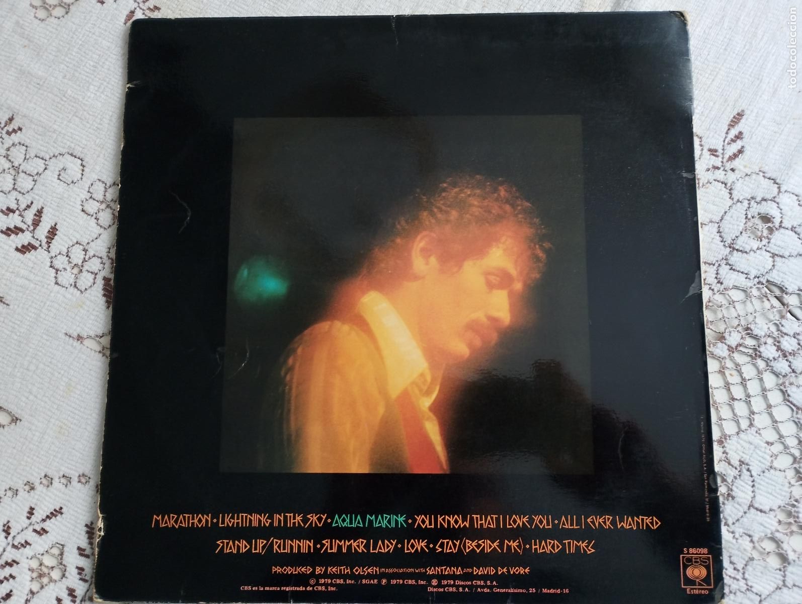 Discos de vinilo: Santana &lrm;&ndash; Marathon 1979 ed espa&ntilde;ola - Foto 4