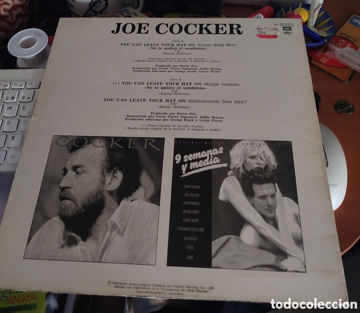 Discos de vinilo: Joe Cocker - You can leave your hat on - Foto 2