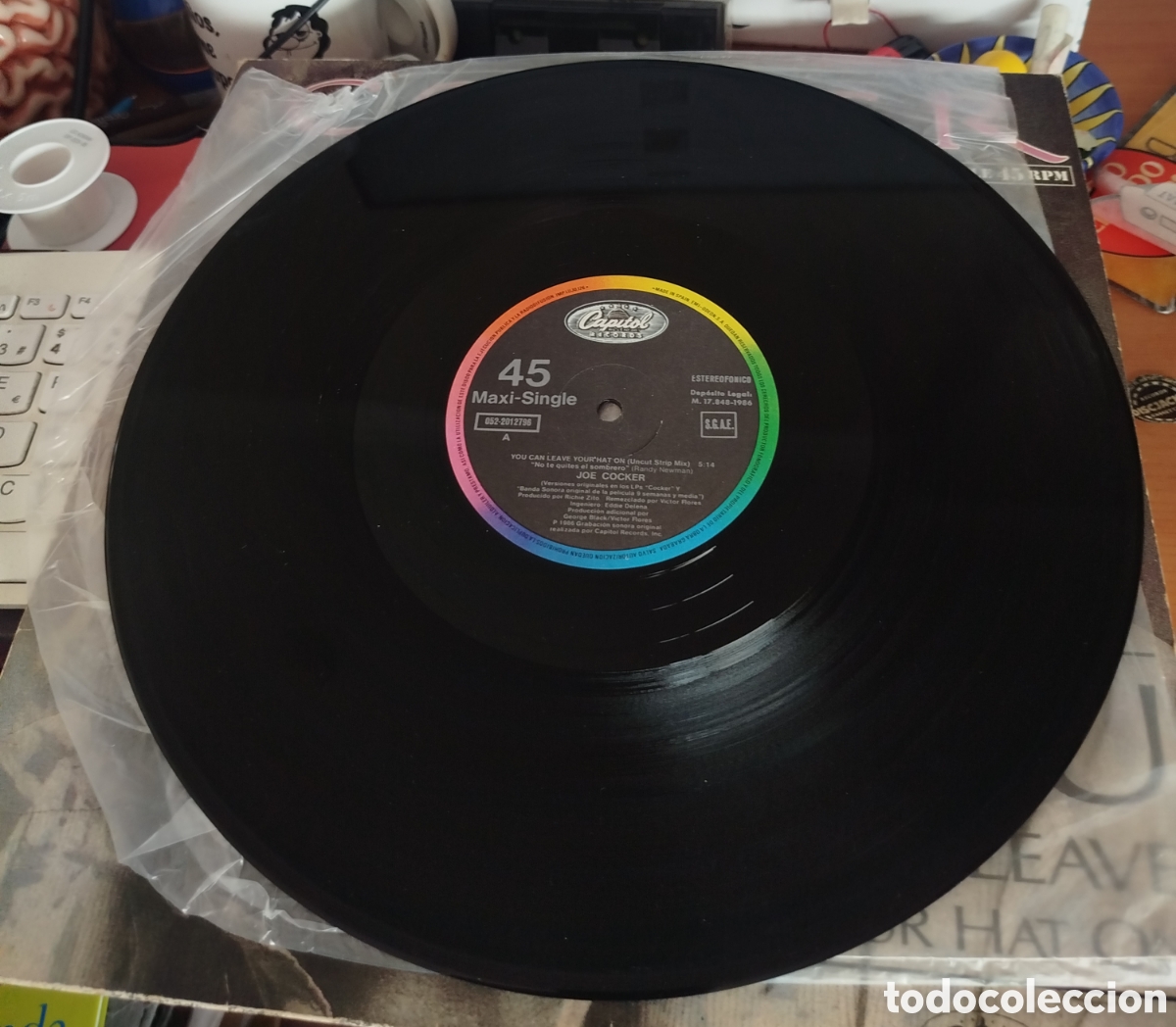 Discos de vinilo: Joe Cocker - You can leave your hat on - Foto 3