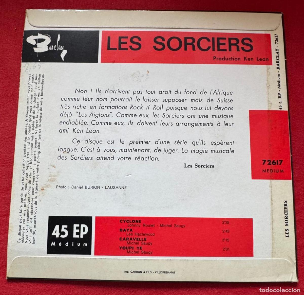 Discos de vinilo: Les Sorciers 45t Cyclone EX EX - Foto 3