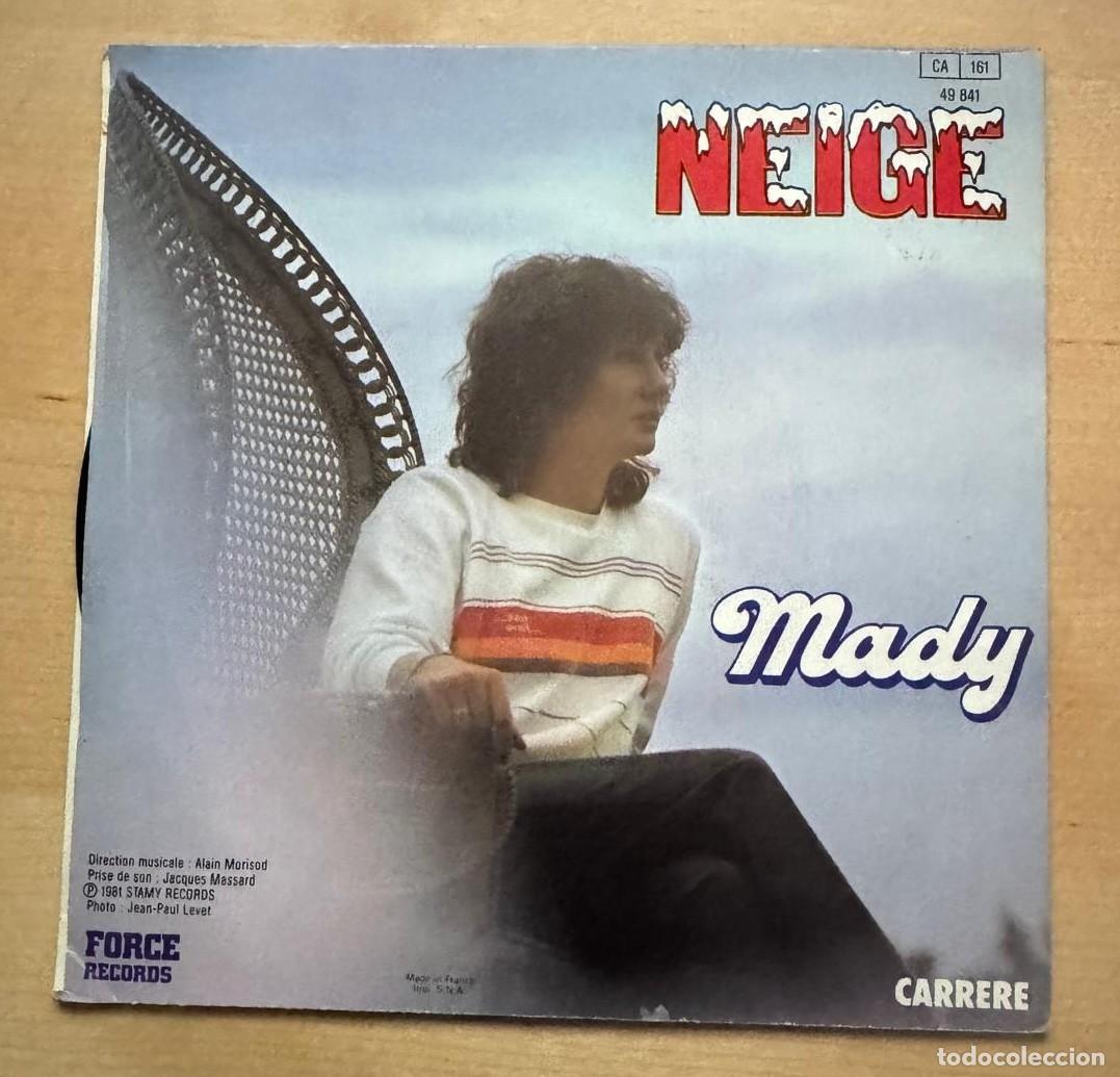 Discos de vinilo: Mady 45t Neige EX EX - Foto 2