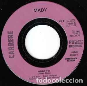 Discos de vinilo: Mady 45t Neige EX EX - Foto 3