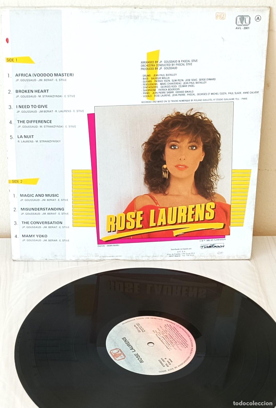 Discos de vinilo: ROSE LAURENS - AVC - 1987 - Foto 2