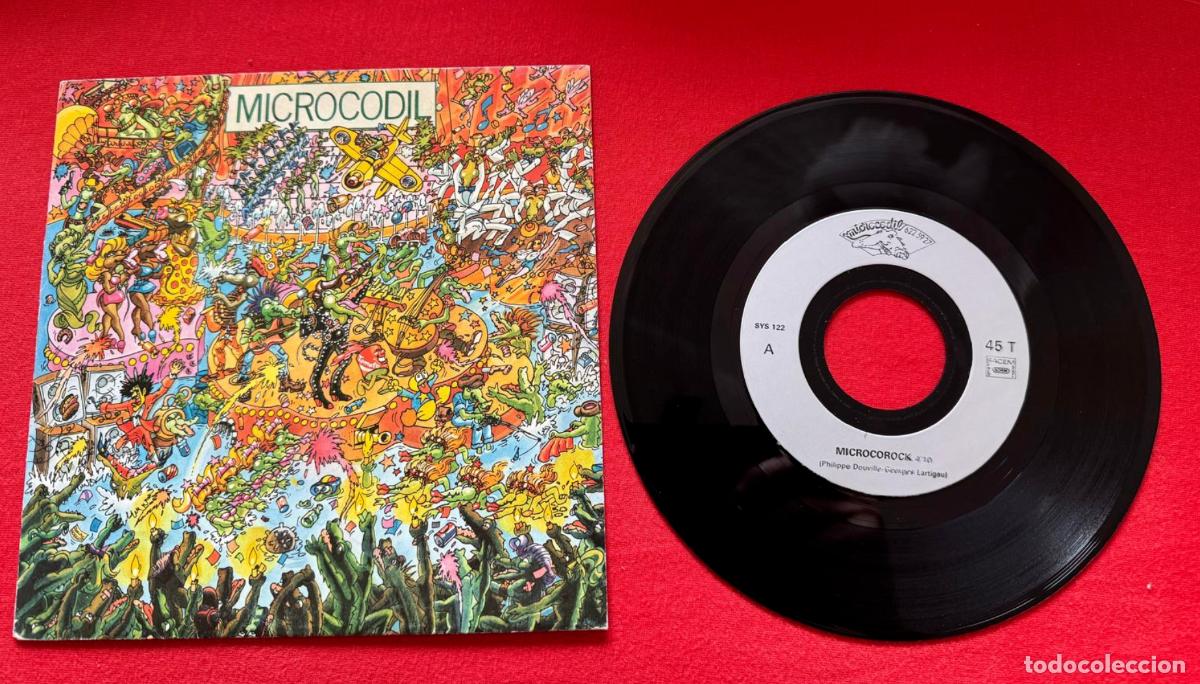Discos de vinilo: Microcodil 45t Microcorock EX EX - Foto 3