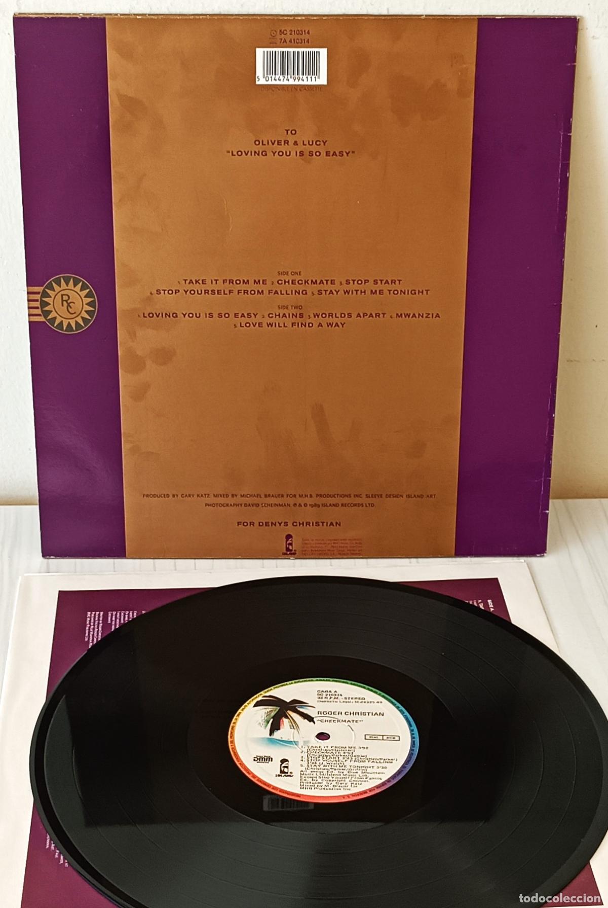 Discos de vinilo: ROGER CHRISTIAN - CHECKMATE ISLAND - 1989 - Foto 2