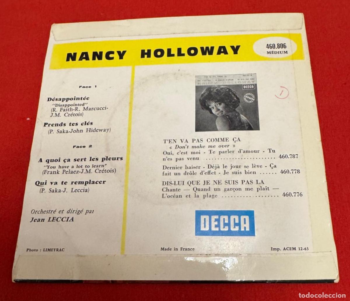 Discos de vinilo: Nancy Holloway 45t Desappointes VG EX - Foto 2