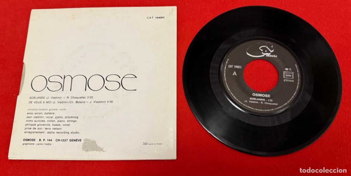 Discos de vinilo: Osmose 45t Osmose VG++ EX - Foto 2