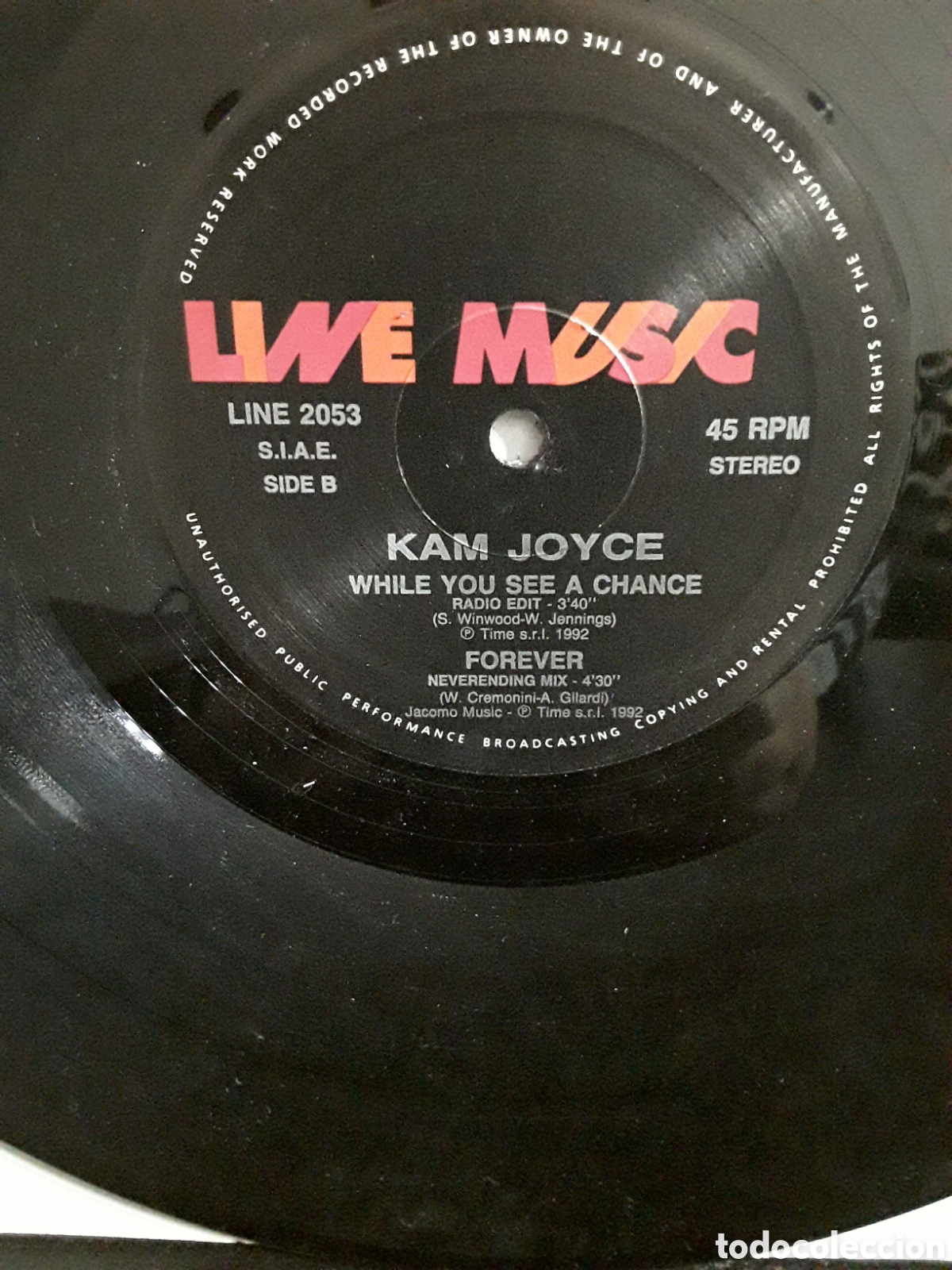 Discos de vinilo: Kam Joyce &lrm;&ndash; While You See A Chance - Foto 2