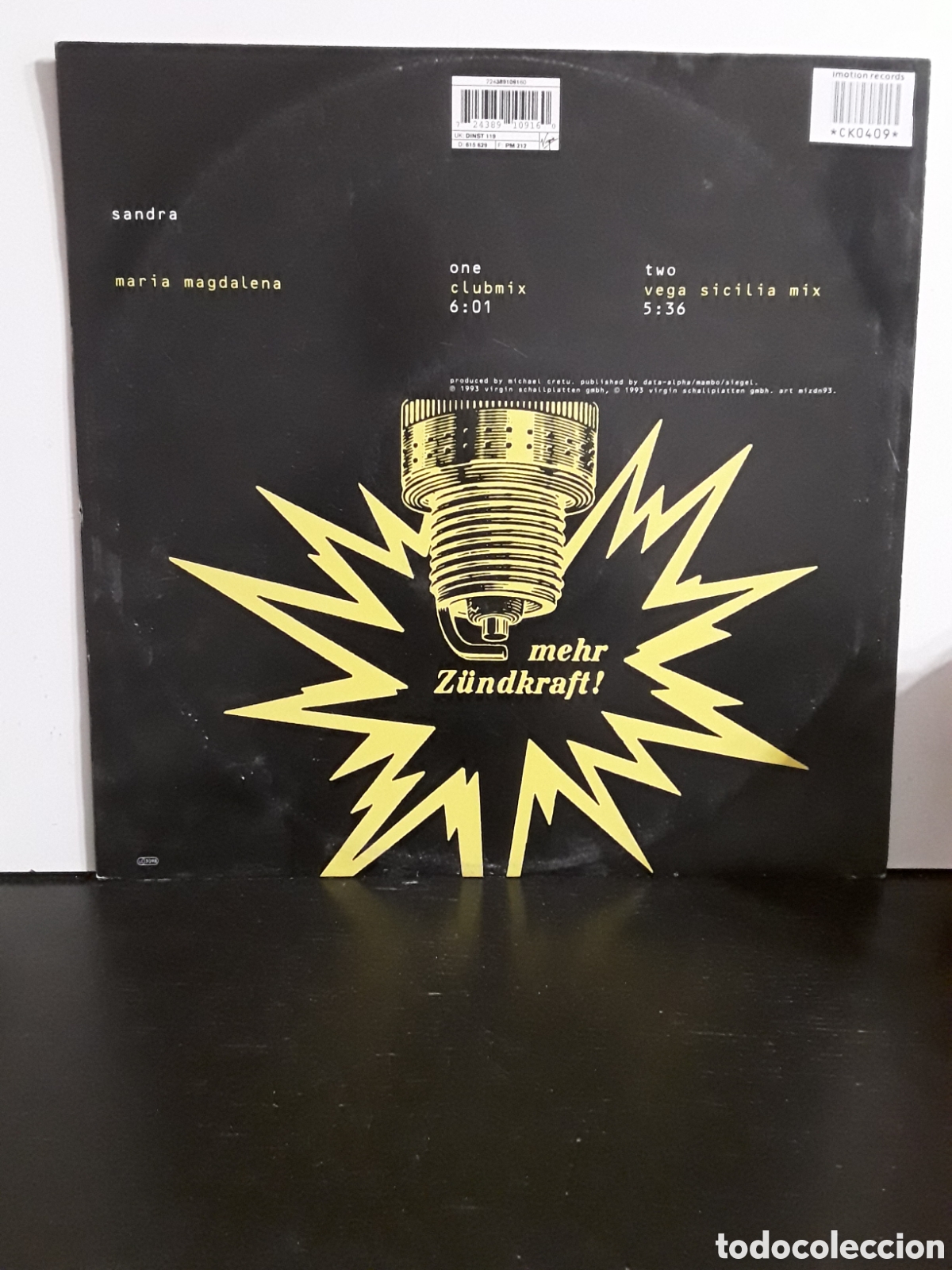 Discos de vinilo: Sandra &lrm;&ndash; Maria Magdalena - Foto 2