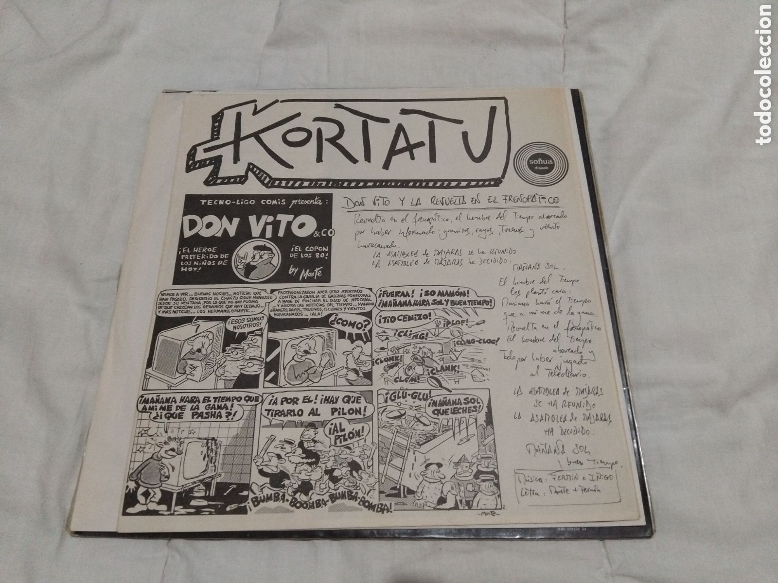 Discos de vinilo: Kortatu (Vinilo So&ntilde;ua) 1985 - Foto 5