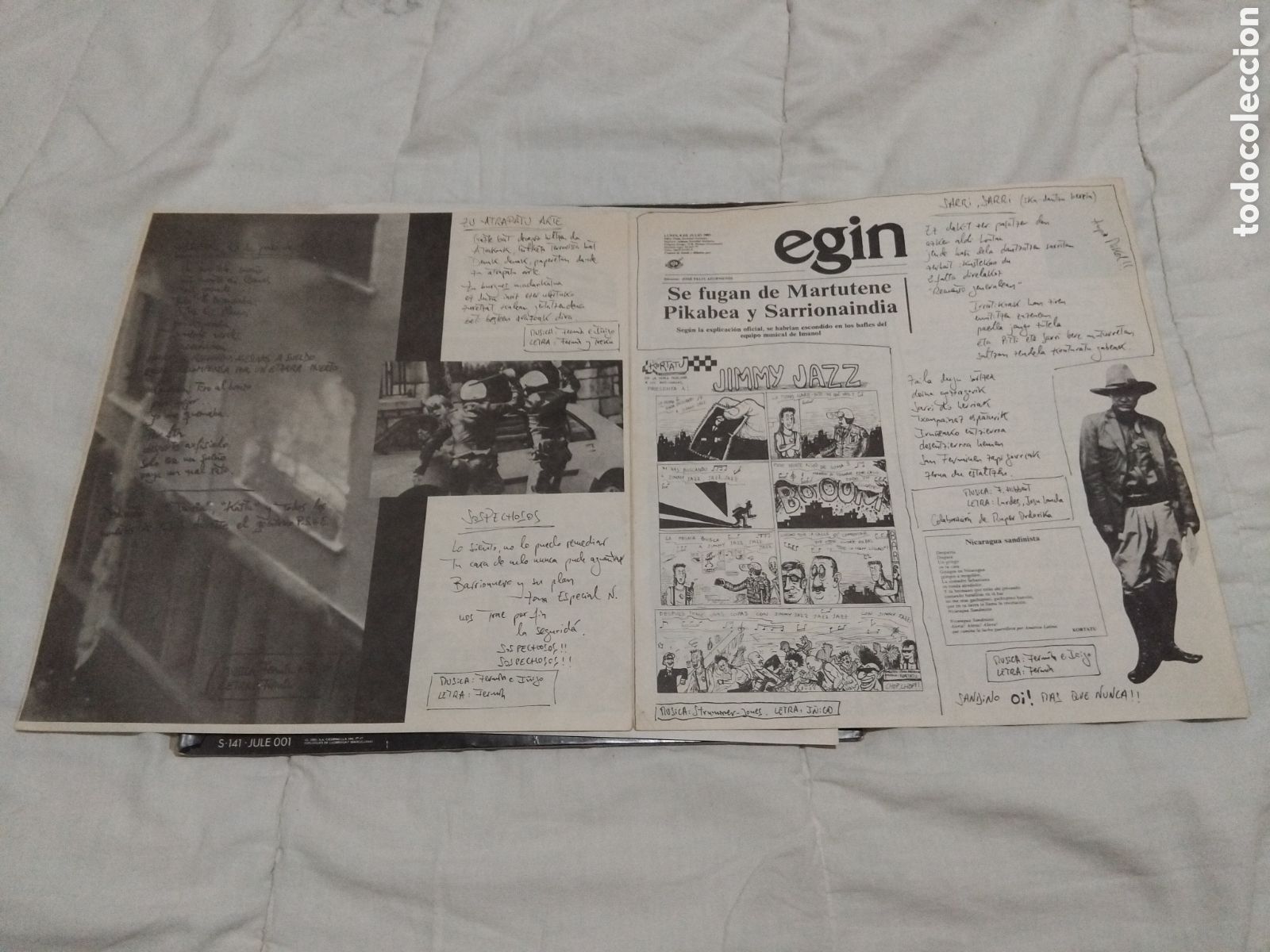Discos de vinilo: Kortatu (Vinilo So&ntilde;ua) 1985 - Foto 6
