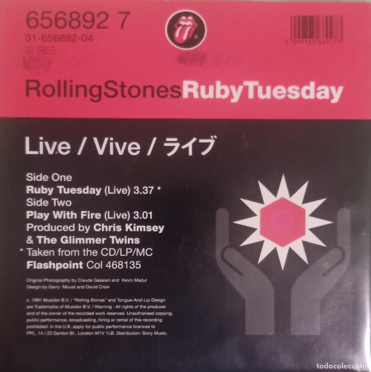 Discos de vinilo: Rolling Stones. Ruby Tuesday. Vinilo single. - Foto 2