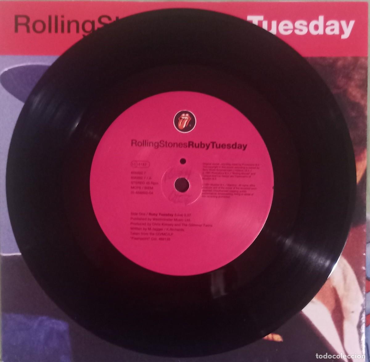 Discos de vinilo: Rolling Stones. Ruby Tuesday. Vinilo single. - Foto 3