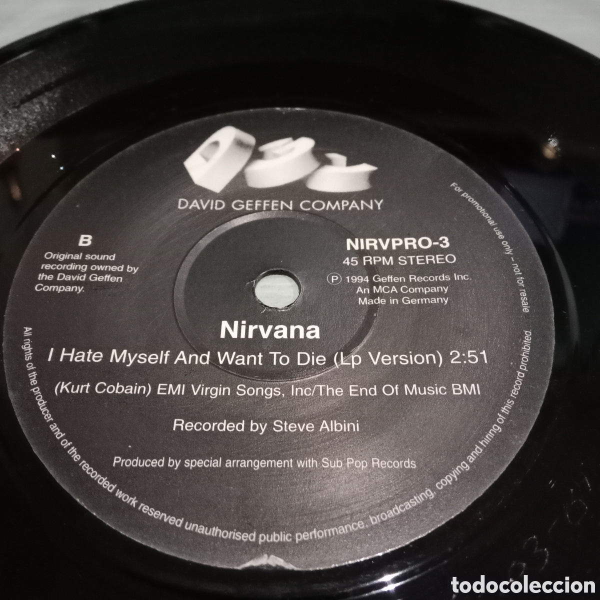 Discos de vinilo: NIRVANA - PENNYROYAL TEA - SINGLE 7&rdquo; - Foto 5