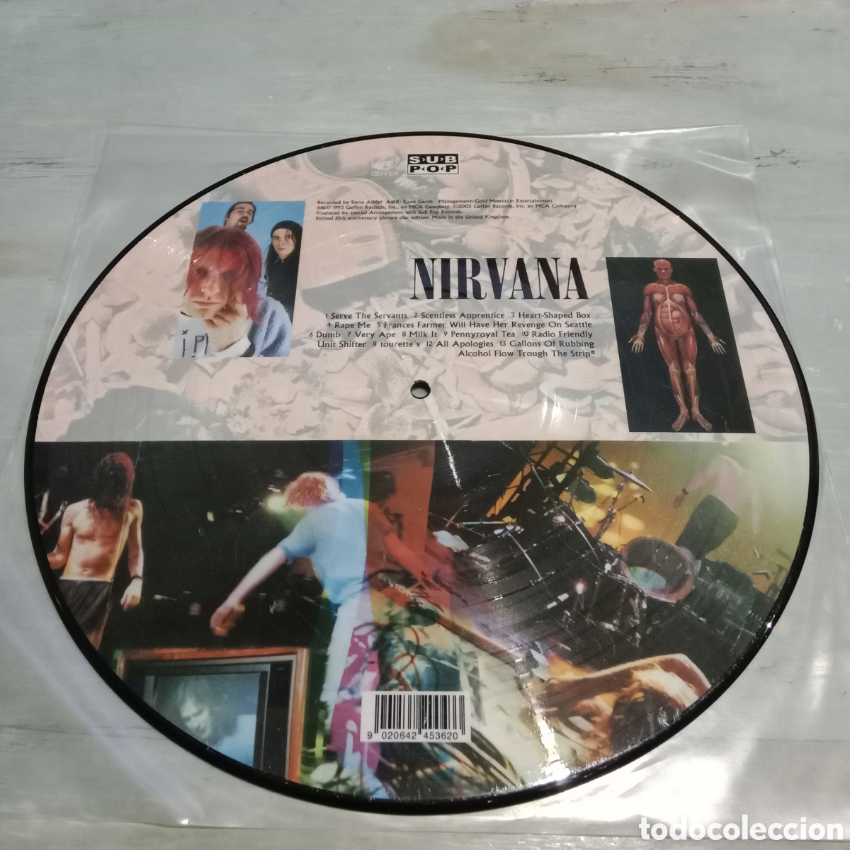 Discos de vinilo: NIRVANA - IN UTERO - PICTURE DISC 12&rdquo; - Foto 2