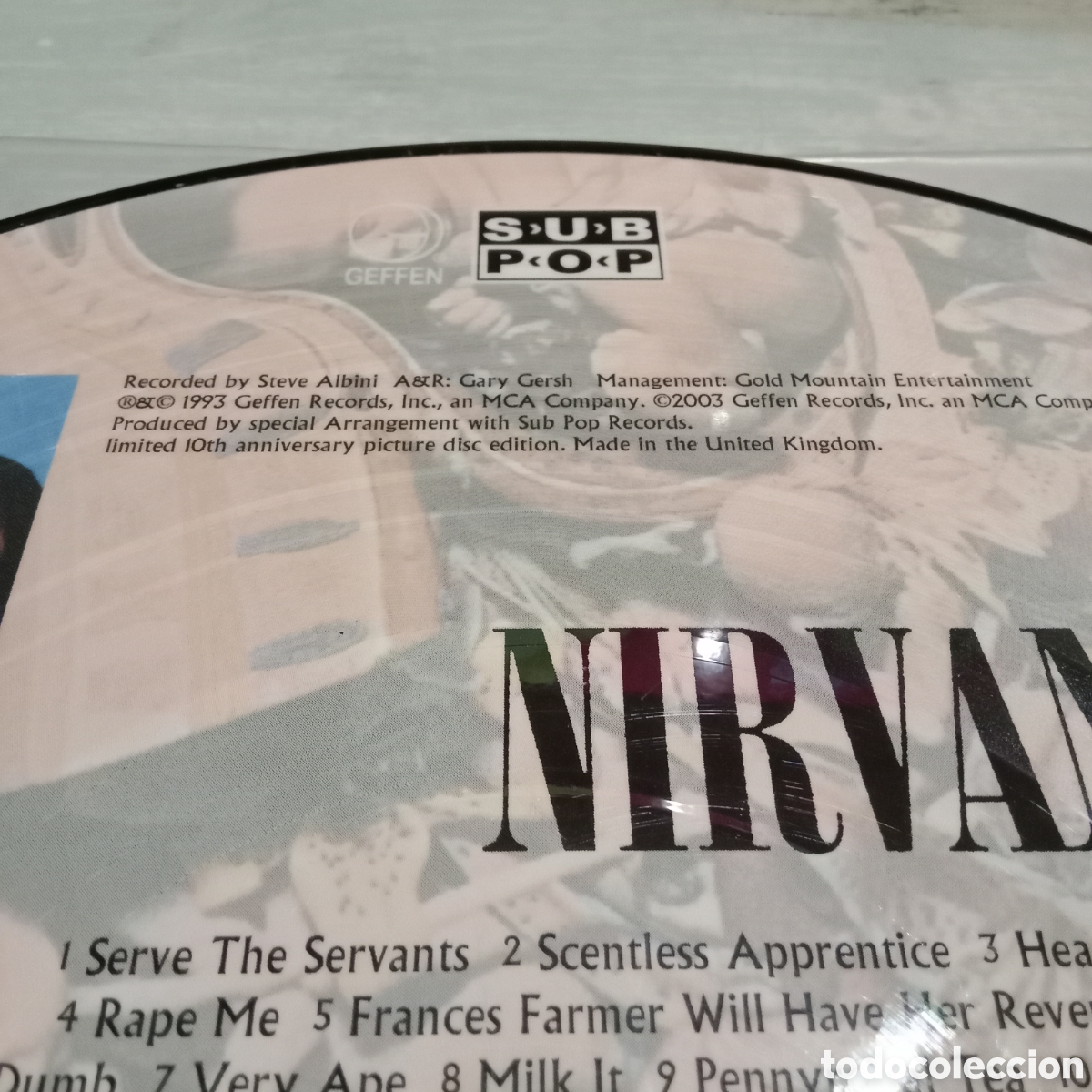 Discos de vinilo: NIRVANA - IN UTERO - PICTURE DISC 12&rdquo; - Foto 4