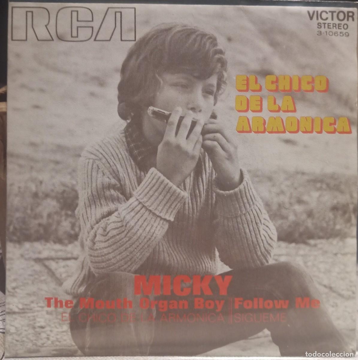 Discos de vinilo: Micky. El chico de la arm&oacute;nica. Vinilo single. - Foto 1