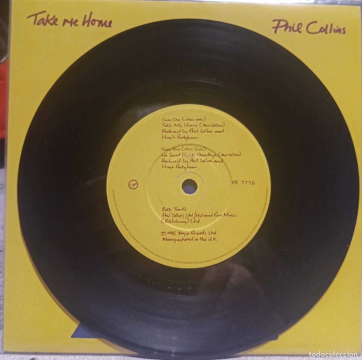 Discos de vinilo: Phil Collins. Take me home. Vinilo single. - Foto 4