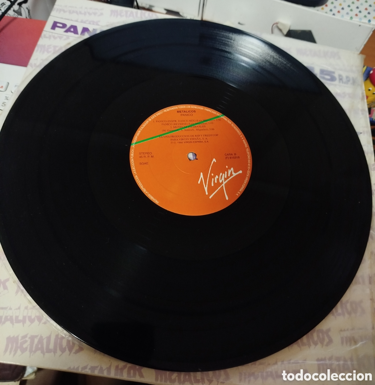 Discos de vinilo: Metalicos - P&aacute;nico. Dance mix - Foto 2
