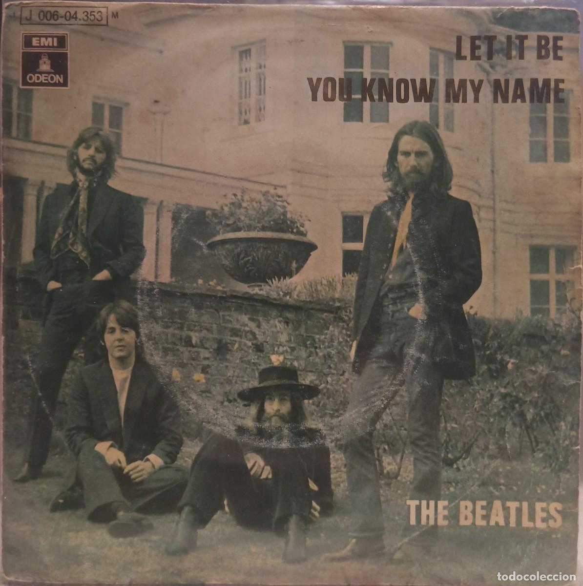 Discos de vinilo: The Beatles. Let it be. Vinilo single. - Foto 1