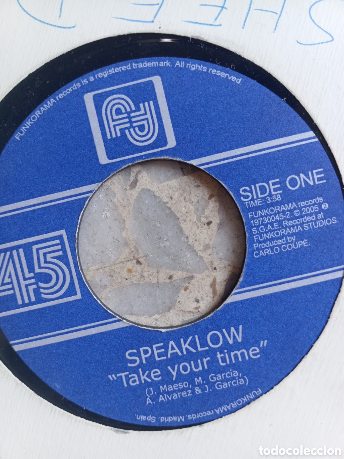 Discos de vinilo: SGL SPEAKLOW TAKE YOUR TIME 2005 - Foto 2