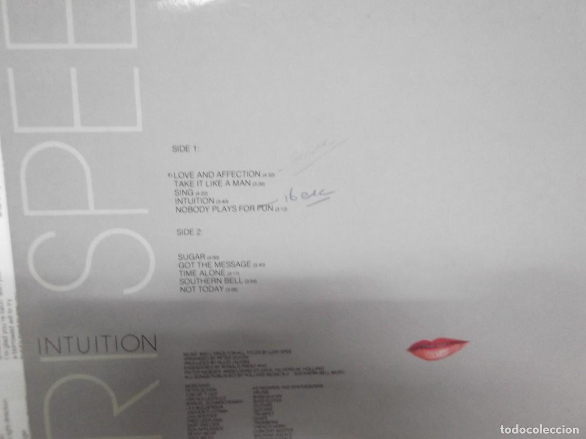 Discos de vinilo: Lori Spee - Intuition.Philips 1983.Lp Vinilo - Foto 3