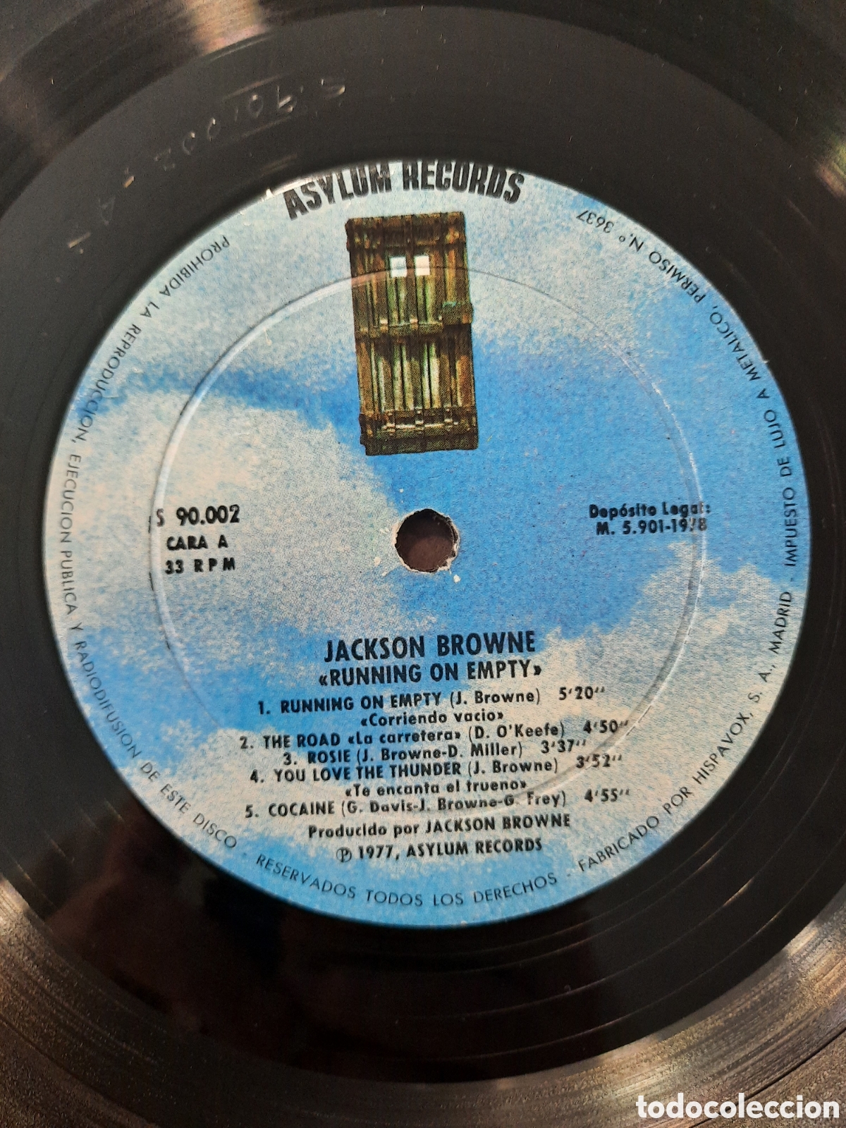 Discos de vinilo: RUNNING ON EMPTY - JACKSON BROWNE - Foto 3