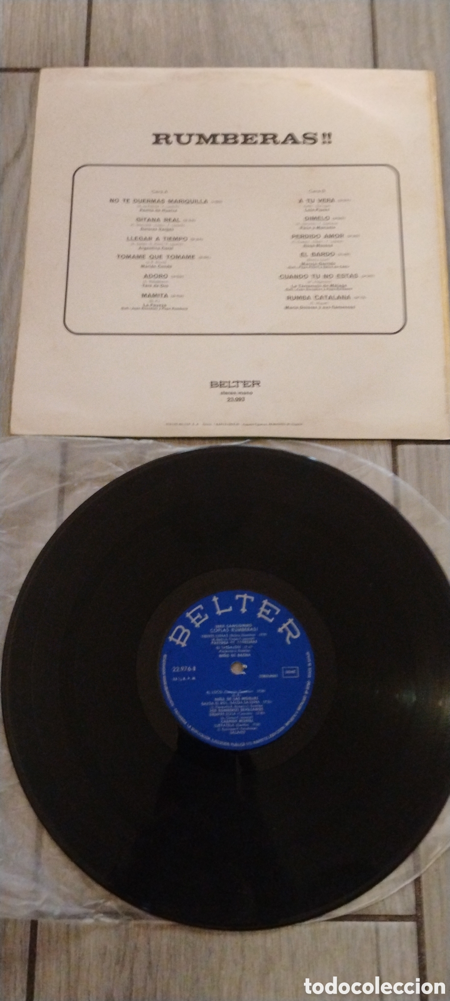 Discos de vinilo: RUMBERAS-VARIOUS-LP-BELTER/SPAIN-IB - Foto 3