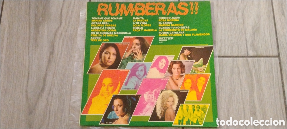 Discos de vinilo: RUMBERAS-VARIOUS-LP-BELTER/SPAIN-IB - Foto 1