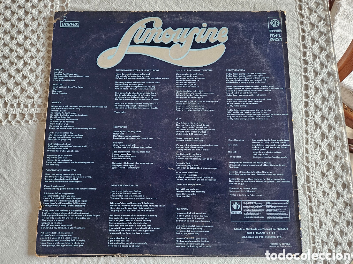 Discos de vinilo: Disco LP Limousine 33 rpm - Foto 3