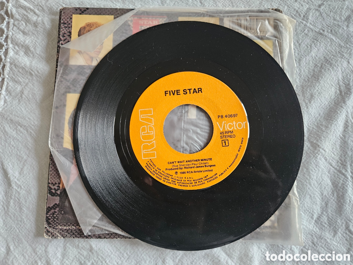 Discos de vinilo: Single Five Star Cant another minute - Foto 2