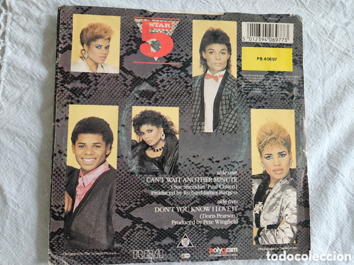 Discos de vinilo: Single Five Star Cant another minute - Foto 3