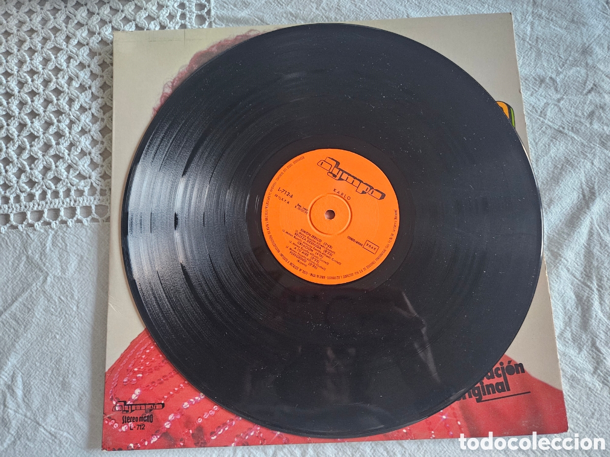 Discos de vinilo: LP Karlo soy de Arag&oacute;n - Foto 2