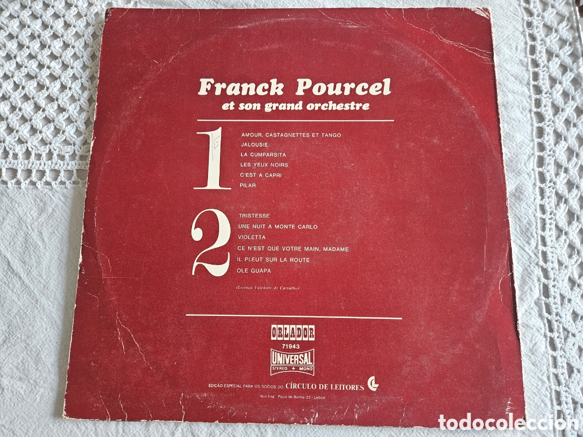 Discos de vinilo: LP Frank Pourcel New Sound Tangos - Foto 3