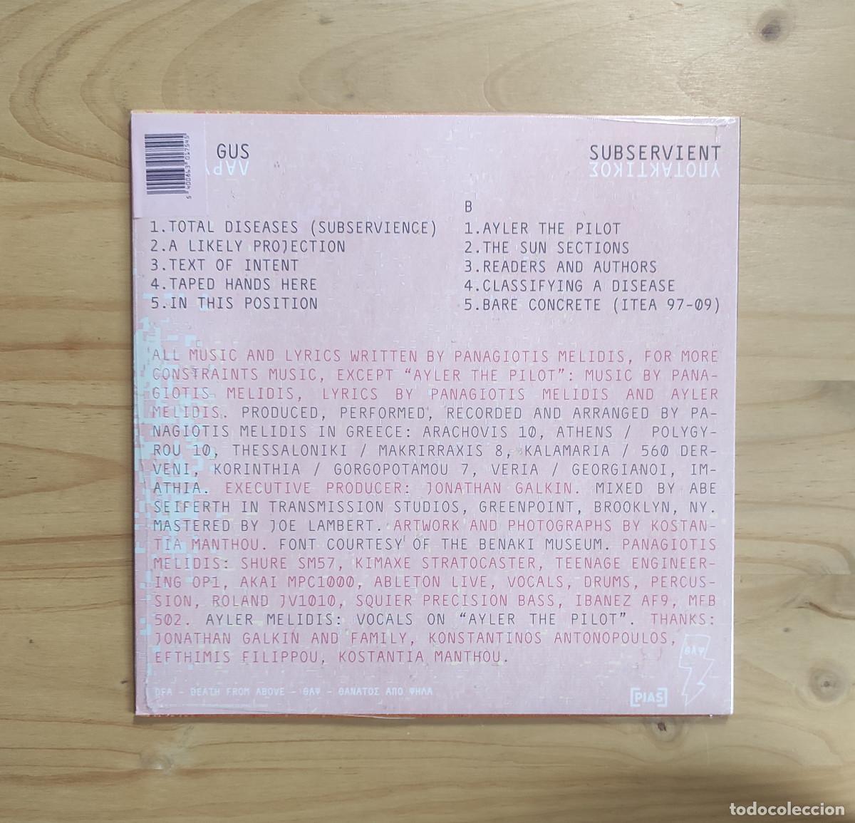 Discos de vinilo: Larry Gus - Subservient (2019) LP Nuevo - Foto 2