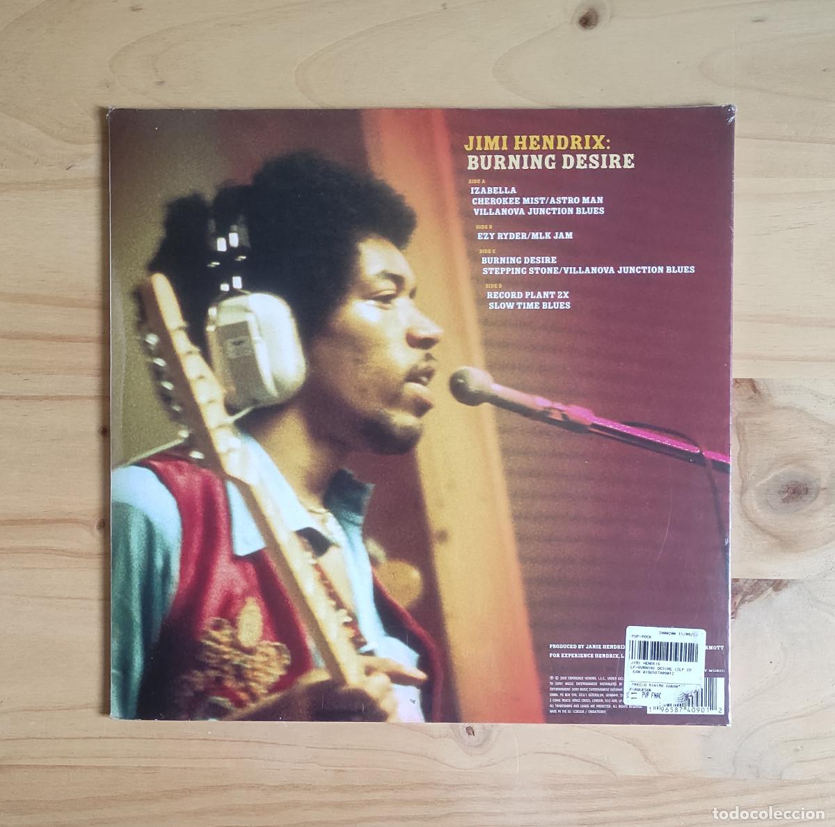 Discos de vinilo: Jimi Hendrix - Burning Desire (2006) 2LP Nuevo - Foto 2