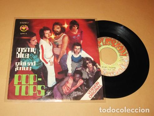 Discos de vinilo: POP-TOPS - MAMY BLUE (VERSION ORIGINAL) - SINGLE - 1971 - EXCELENTE - Foto 1