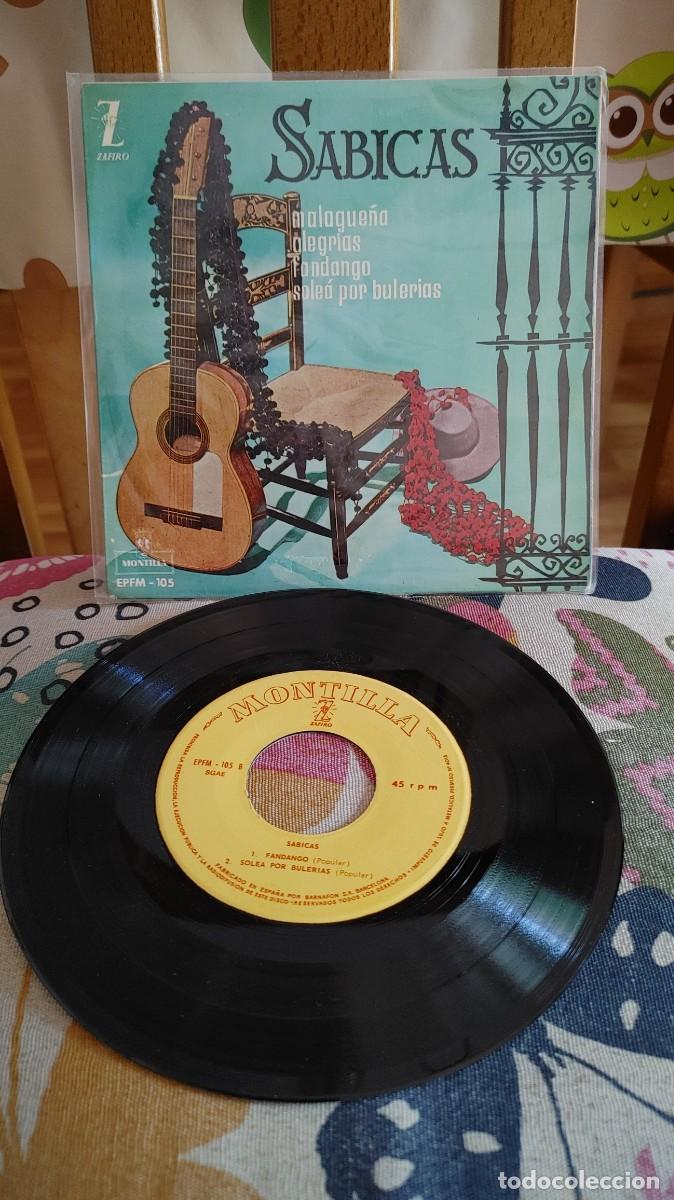 Discos de vinilo: SABICAS-EP MALAGUE&Ntilde;A +3 - Foto 1