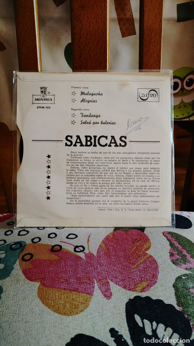 Discos de vinilo: SABICAS-EP MALAGUE&Ntilde;A +3 - Foto 2
