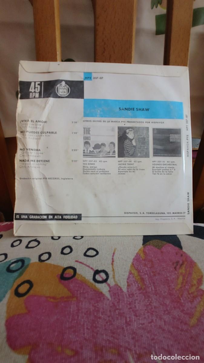 Discos de vinilo: SANDIE SHAW-EP VIVA EL AMOR +3 - Foto 2